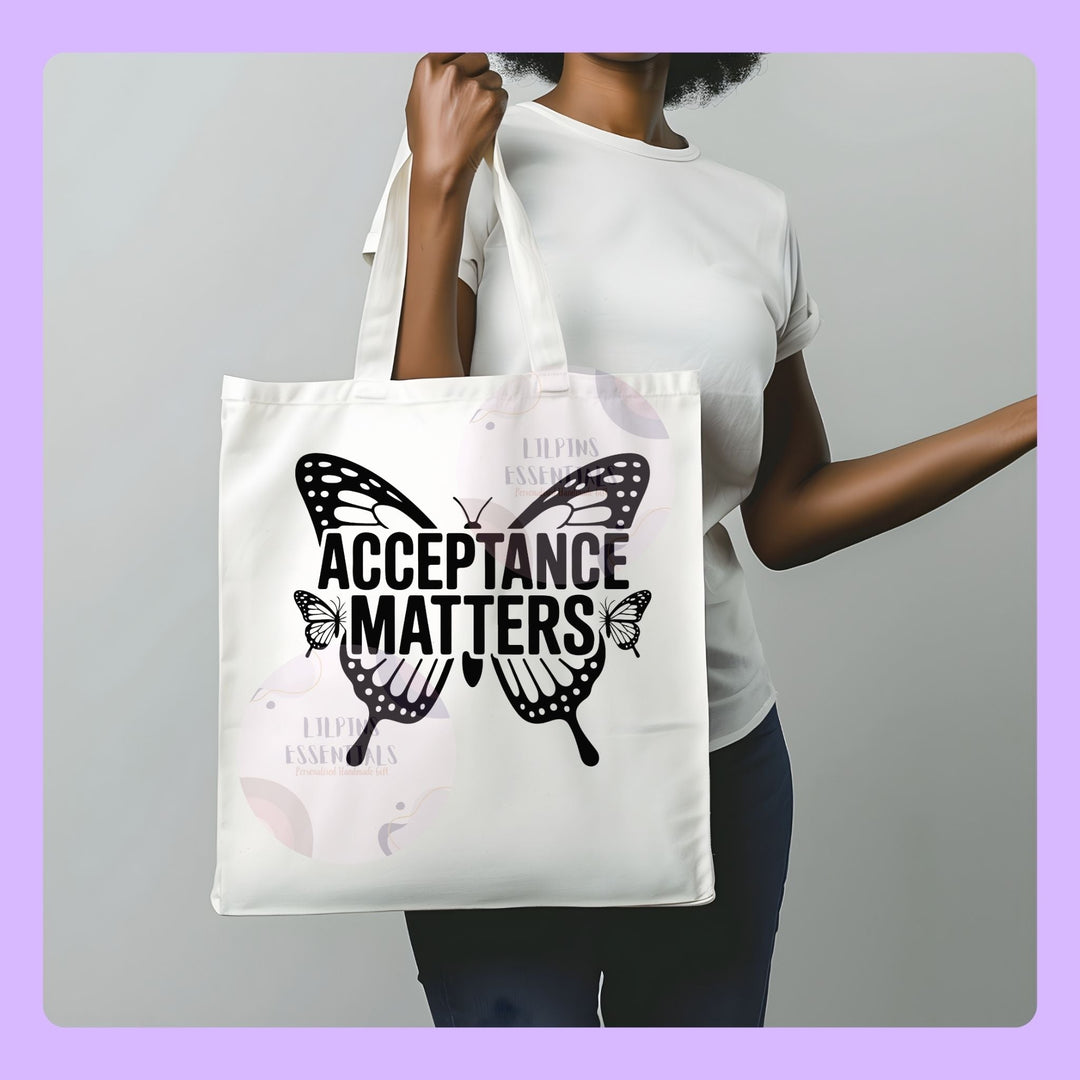 Autism Mom statement tote bag