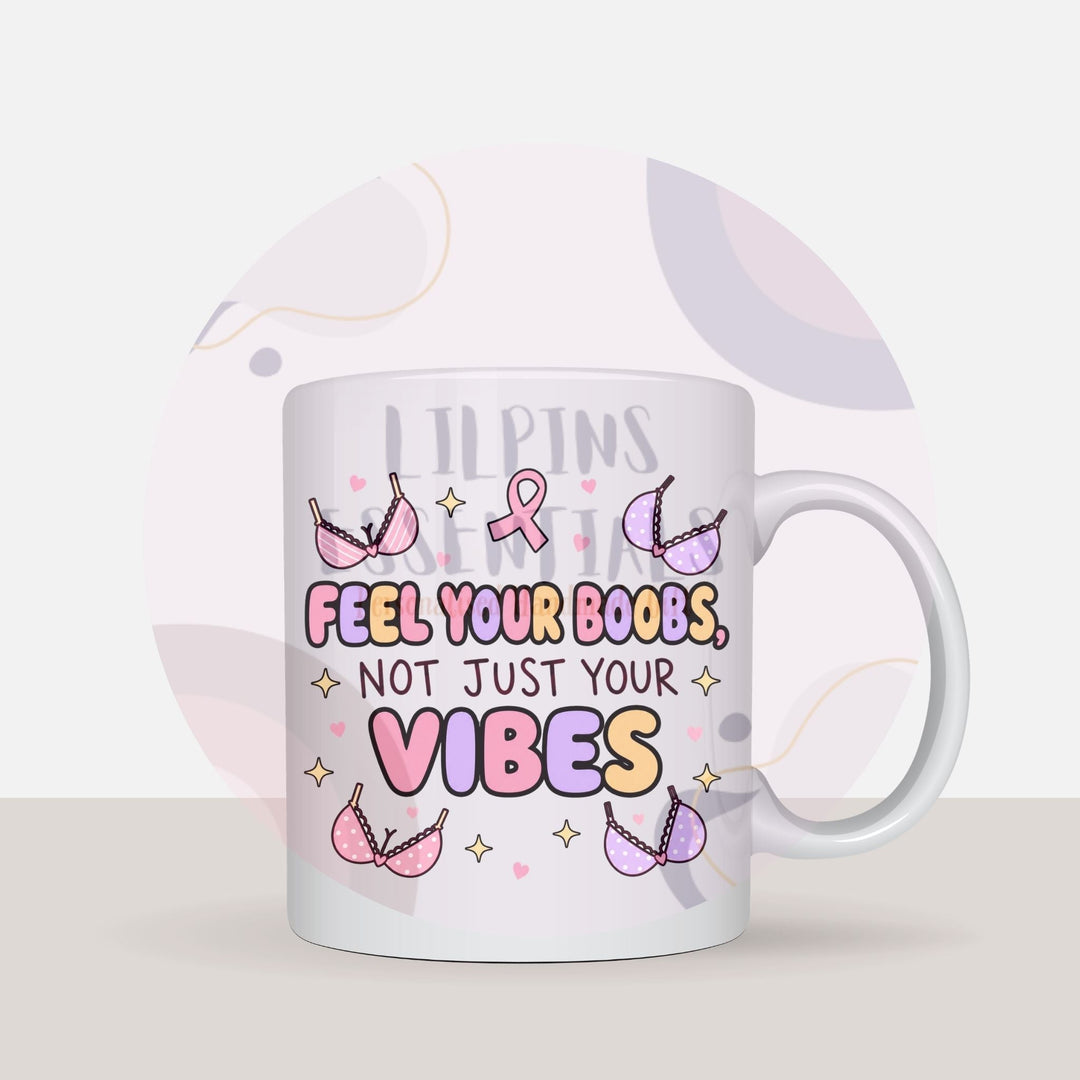 Cheeky breast cancer survivor mug gift