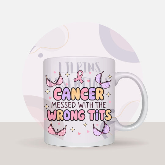 Strong Survivor breast cancer mug design