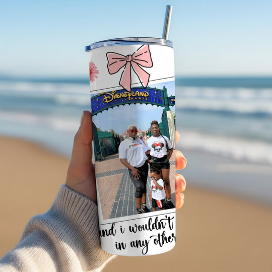 Personalised stainless steel photo tumbler gift