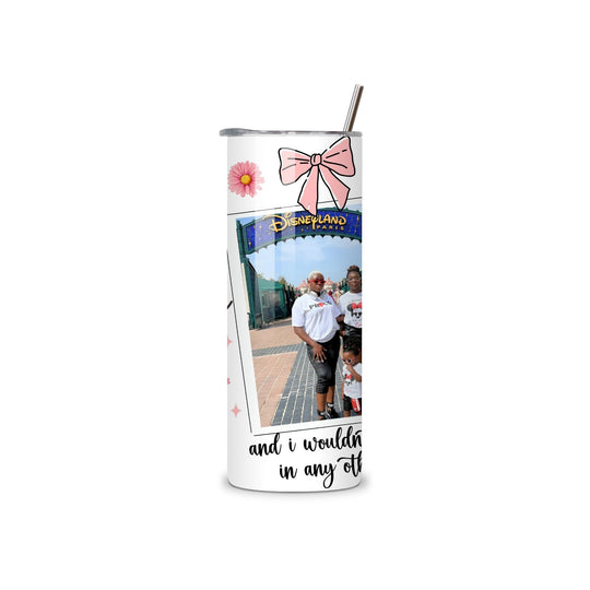 Personalised 20oz photo tumbler with custom picture