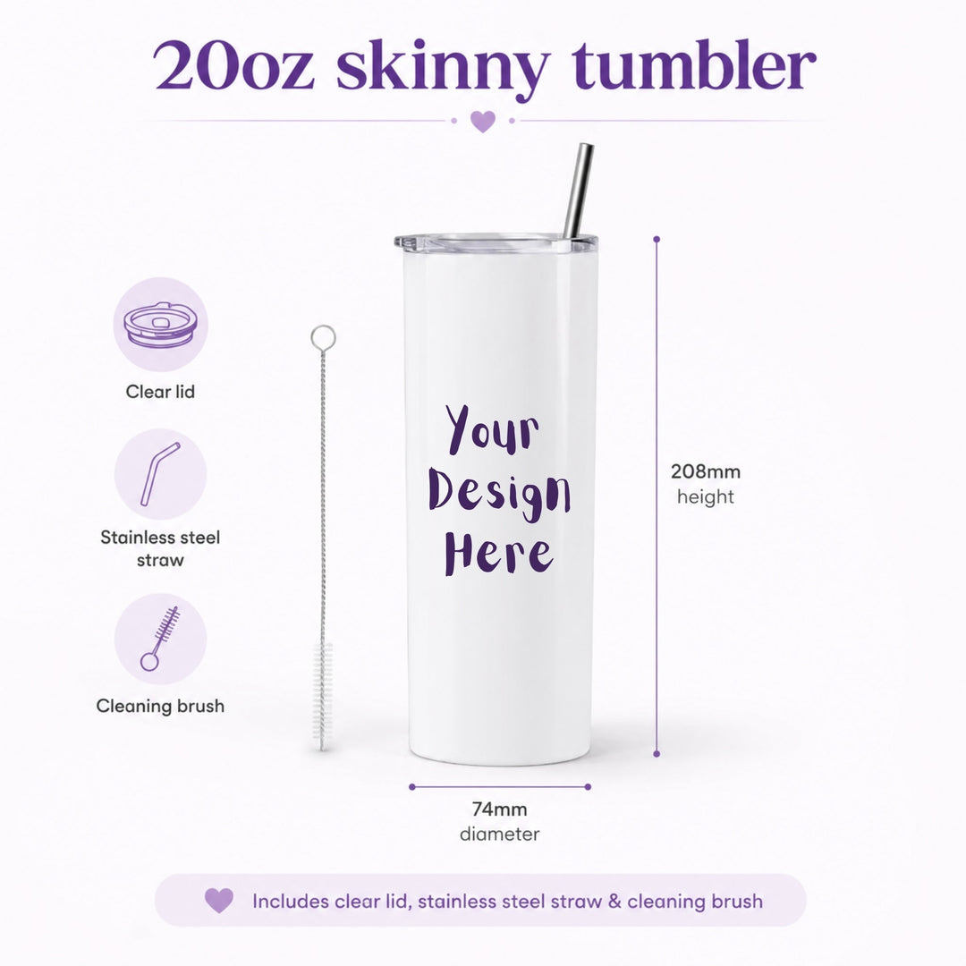 11 photo collage stainless steel tumbler
