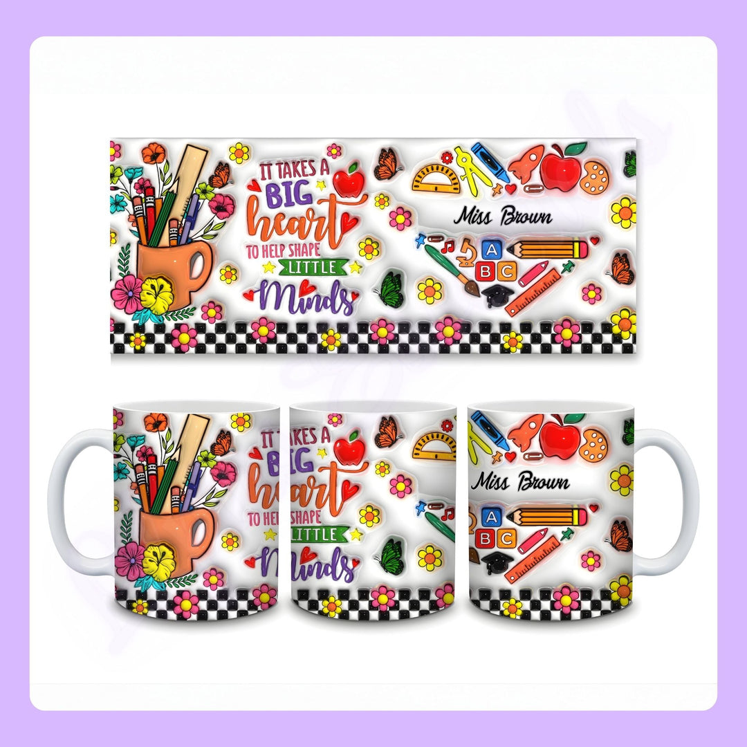 Custom name teacher appreciation mug