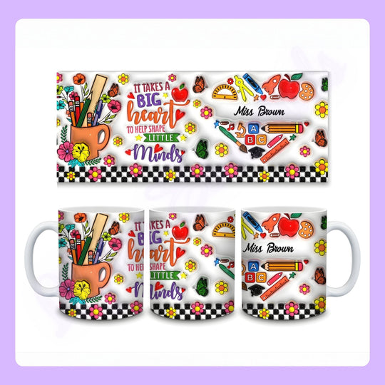 Custom name teacher appreciation mug