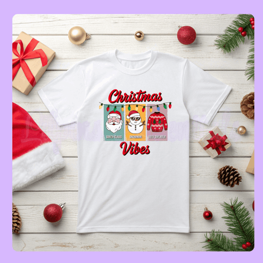 Christmas T-shirt with festive bow design