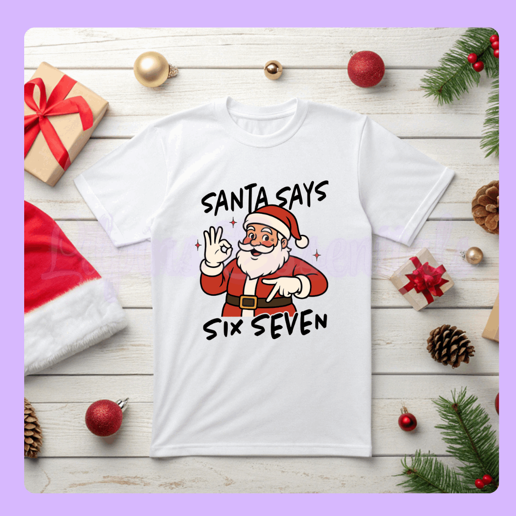 Christmas T-shirt with Hot Mess festive design