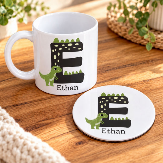 Dinosaur initial and child&