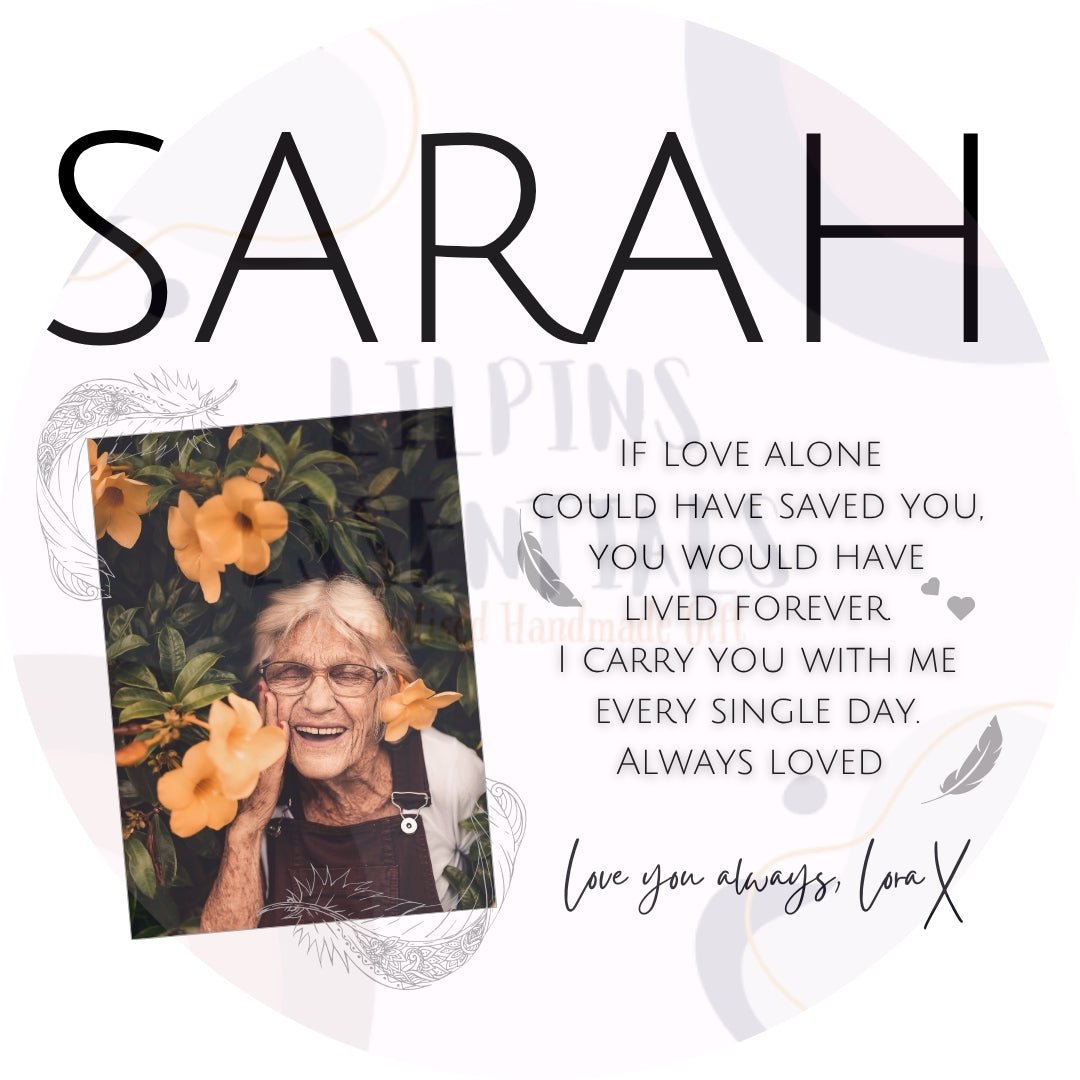 Personalised Mum remembrance mug with photo and memorial message