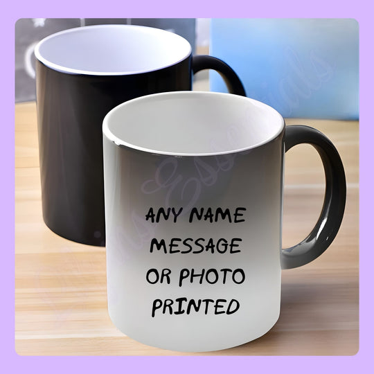 Create your own personalised mug with custom photo or text