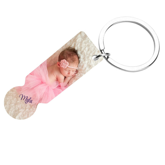 Personalised trolley token with photo on front